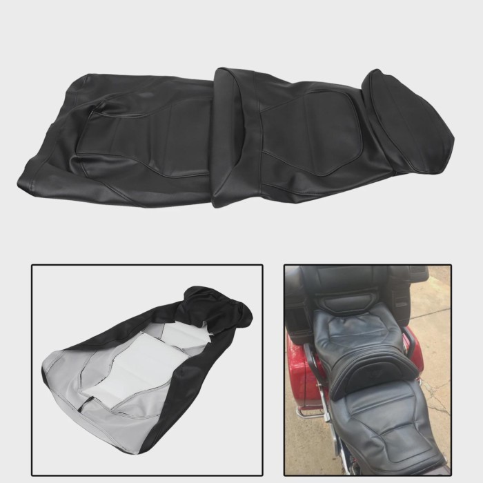 For Honda Goldwing 1500 GL1500 GL1500A GL1500I GL1500SE 1988-1997 Black PU Leather Motorcycle Seat