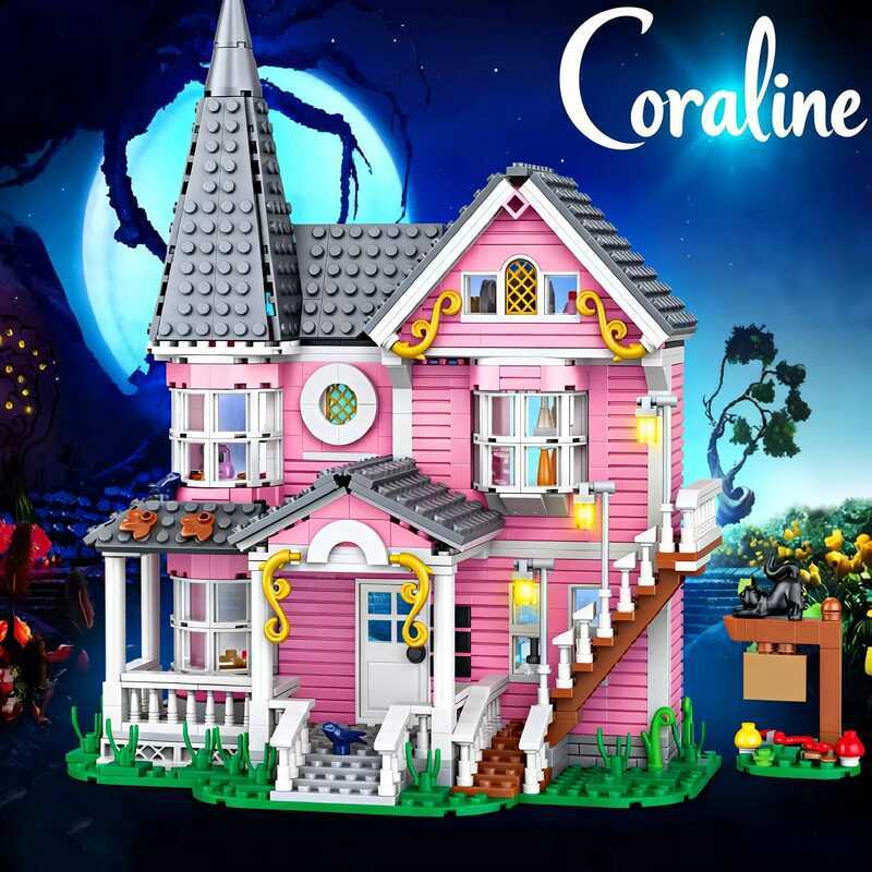 nk Palace Building Blocks Set,Fantasy Haunted House Model Display,Unique Collector’s Gift for Movie