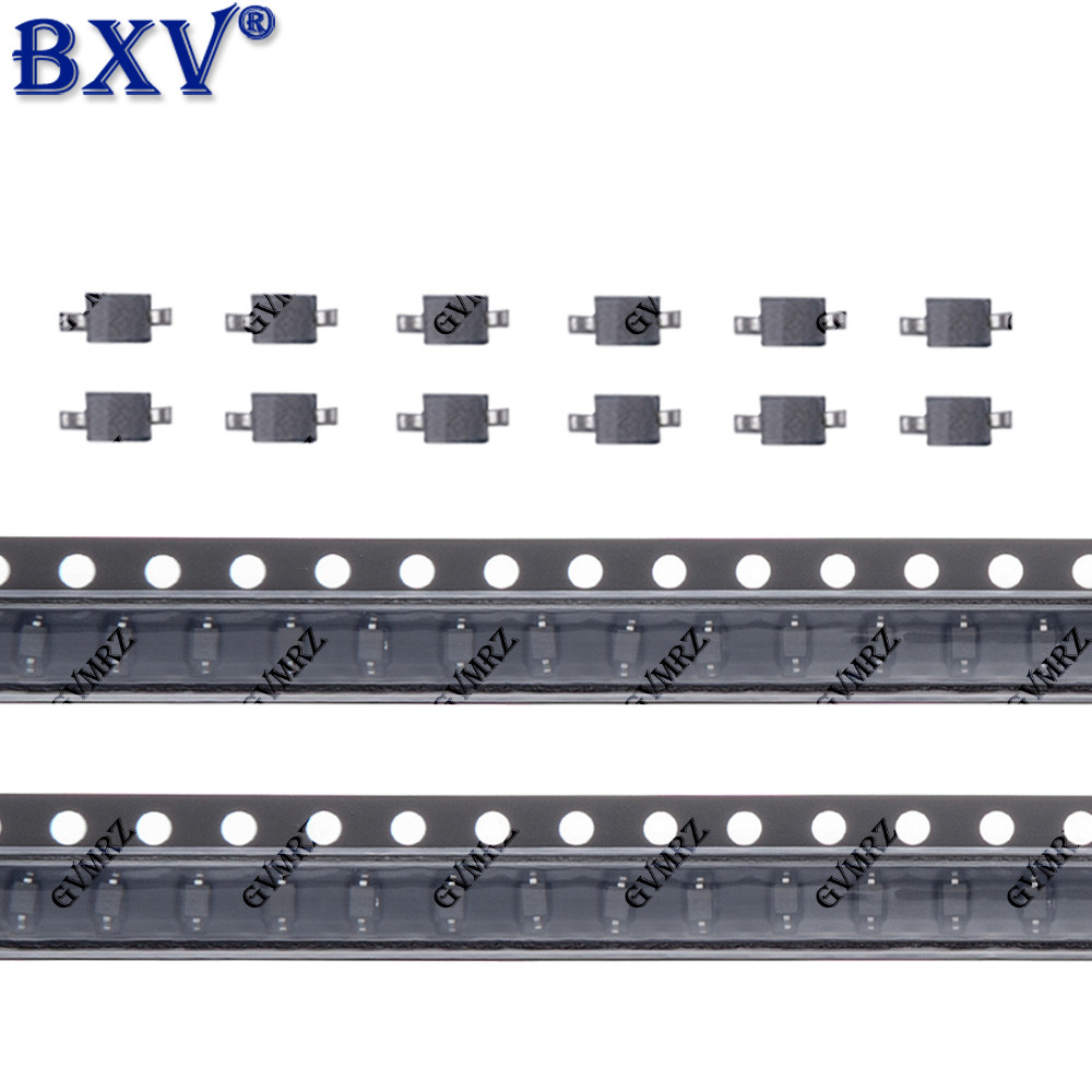 100PCS SMD ไดโอด Assortment 1N4007, 1N4148W, 1N5819W, MBR0520LT1G, MBR0530W Surface Mount Diodes