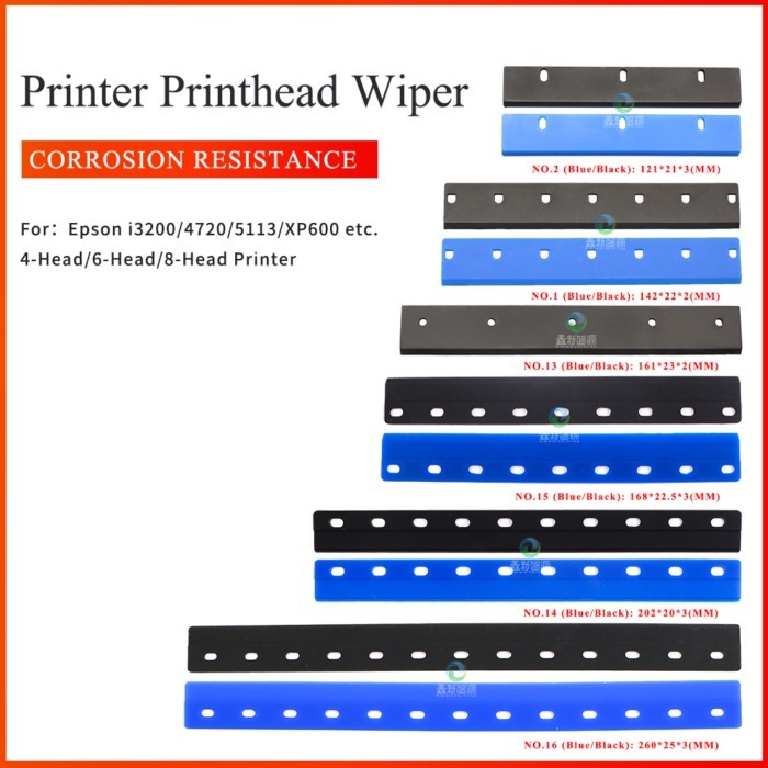 2PCs Eco-solvent Printer Printhead Wiper for 5113/4720/i3200/XP600 Print Head Wiper Blade for Digit