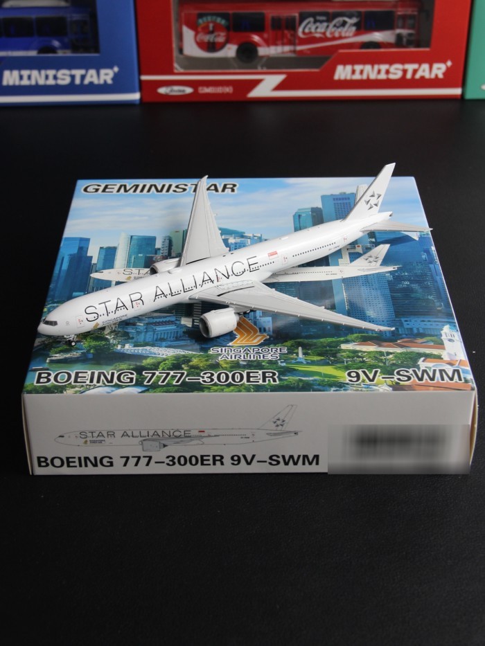 GeminiStar 77304 New Airlines B773ER 9V-SWM เครื่องบินโดยสารรุ่น 1/400 ออกจากรุ่นรถพิมพ์