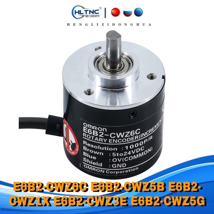 HLTNC Rotary Encoder E6B2-CWZ6C E6B2-CWZ5B E6B2-CWZ1X E6B2-CWZ3E E6B2-CWZ5G With 100 200 360 500 60