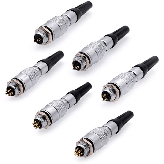 4Pcs YC8 8mm Mini Circular Connector Push Pull Self-Locking Docking Plug 2-7Pin for Sensor & Electr