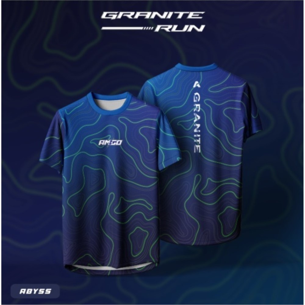 AMIGO Viral Baju Jersi Lelaki Unisex ระเหิดไมโครไฟเบอร์ Jersey tshirt ออกแบบ GRAINITE baju lelaki je