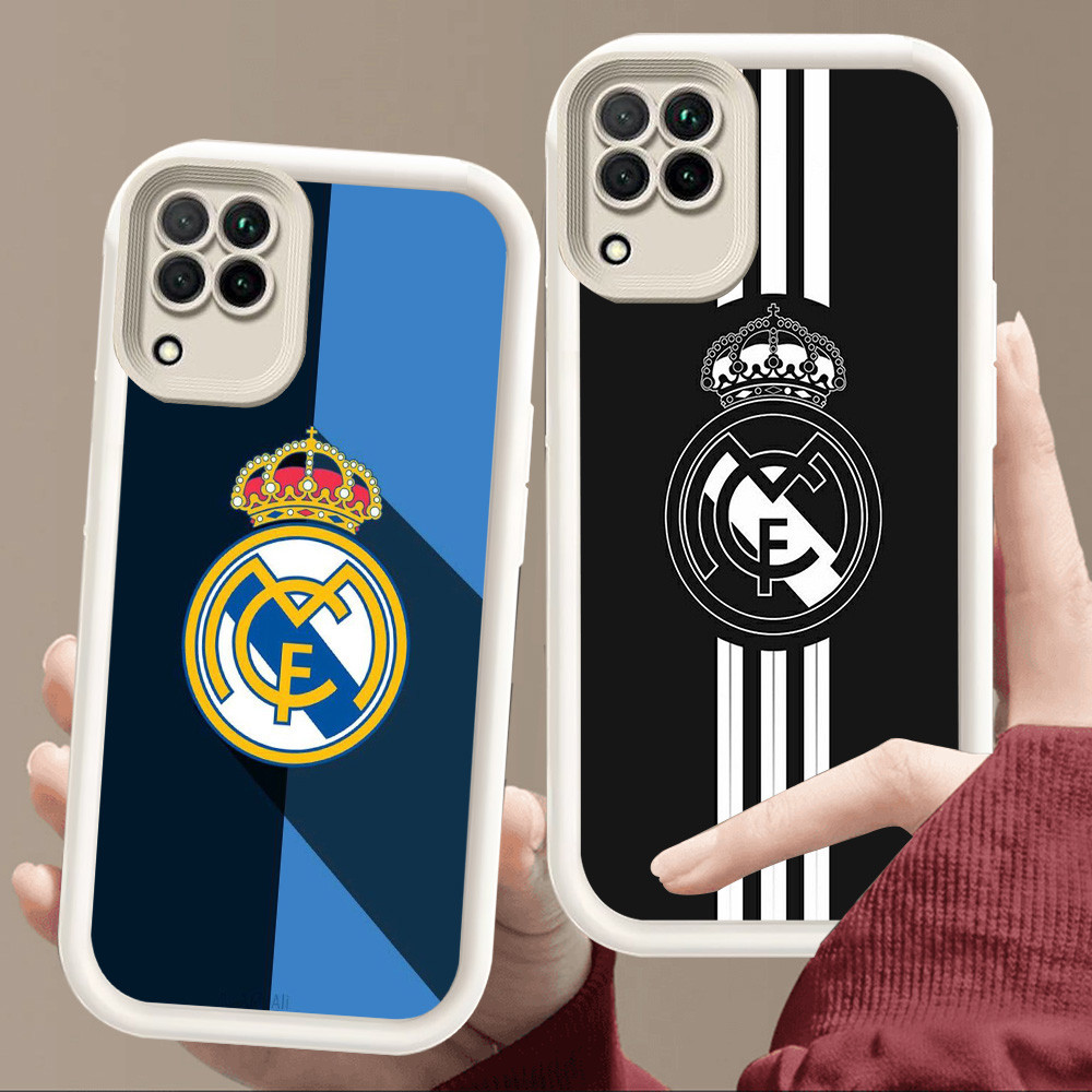 SAMSUNG สําหรับSamsung A04 A22 A06 A05 J2 M04 J7 Prime A04E F04 A12 Pro 5Gนุ่มสีขาวE98 Real Madrid