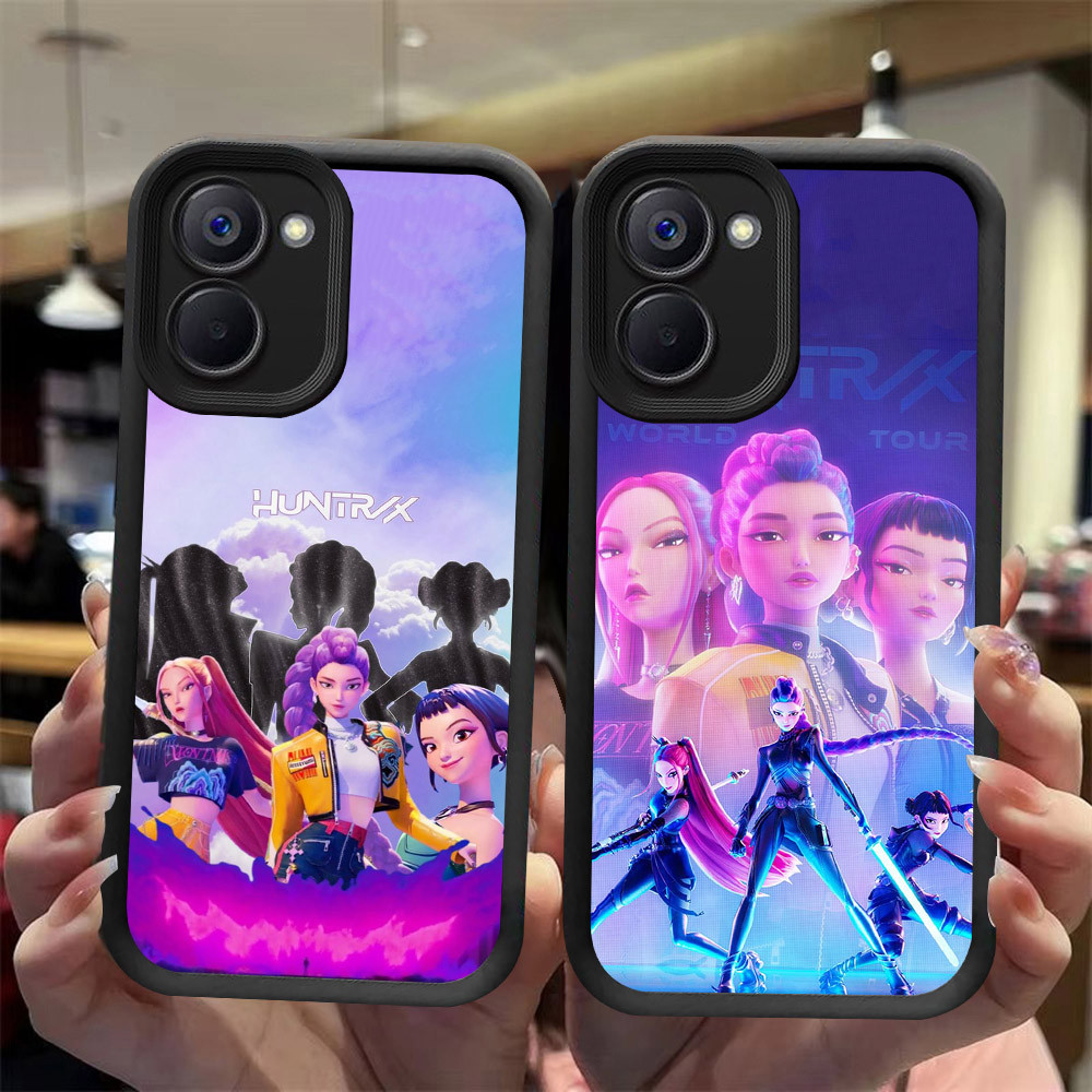 J-26 K-Pop Demon Hunters ดำขาวชมพูเคสโทรศัพท์หรับ VIVO IQOO Y03 Y18 Y18S Z9 Y18i Y03T T3 LITE
