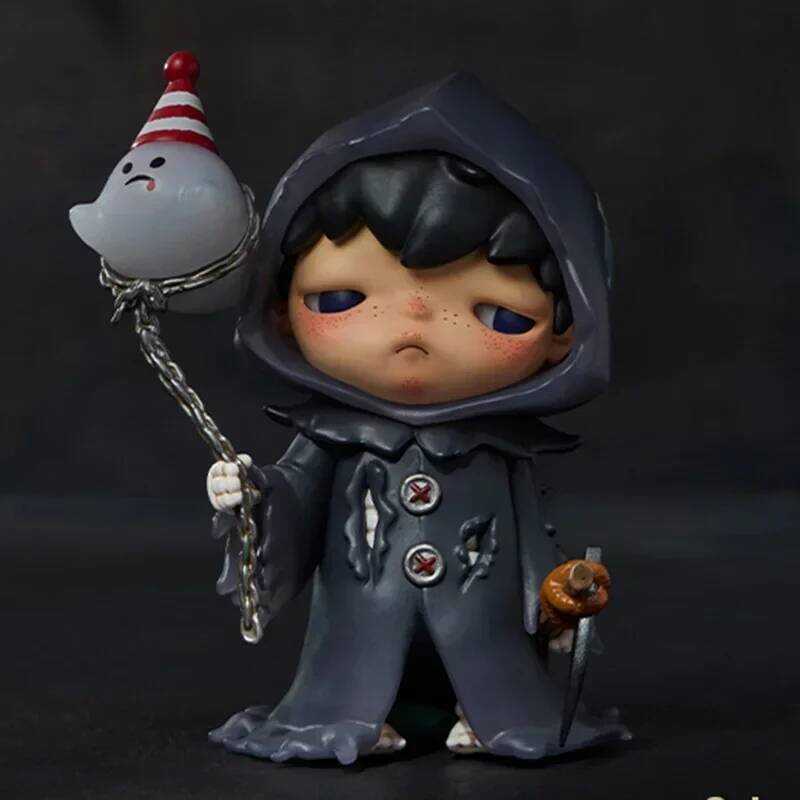 POP MART Hirono Monster Is Carnival Series กล่องสุ่มของเล่น ตุ๊กตา ฟิกเกอร์อนิเมะน่ารัก ของตกแต่งโต๊