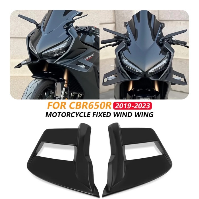 Front Fixed Wing Spoiler For Honda CBR 650R 2019-2023 Side Winglet Wind Fin CBR650R CBR 650 R 2022