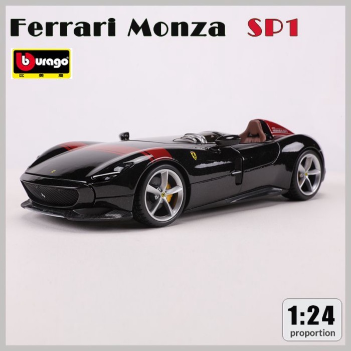 Bburago Bburago 1: 24 Ferrari Monza SP1 Supercar จําลองรถรุ่นคอลเลกชัน