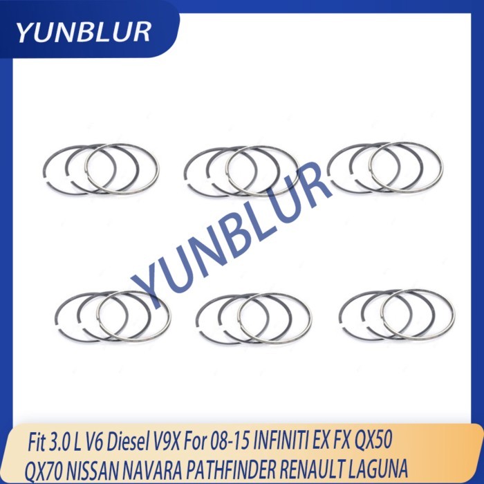 STD 84MM Engine Piston Ring Fit 3.0 L V6 Diesel V9X For 08-15 INFINITI EX30d FX30d QX50 NISSAN NAVA