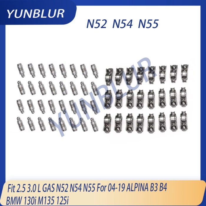 Engine Parts Valve Lifter & Rocker Arm Kit Fit 2.5 3.0 L GAS N52 N54 N55 For 04-19 ALPINA B3 B4 BMW