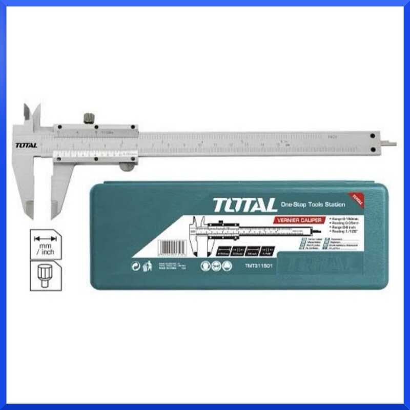 ❤ {Hot} Total เวอร์เนียร์ ขนาด 6 นิ้ว รุ่น Tmt311501 ( Vernier ) ของแท้ สินค้าพร้อมส่ง