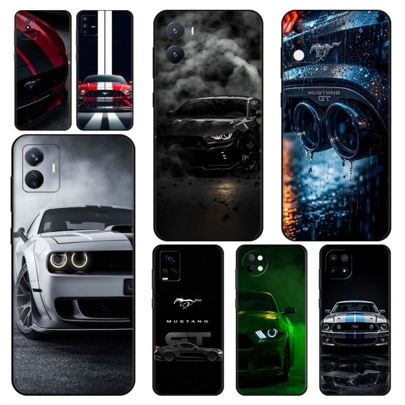 Dodge Mustang Challenger Cool กีฬารถ ^TZ-3 สําหรับ Vivo U3 Y19 S1 S16 Pro S17 T S19 PRO T3 Z9 V5 lit