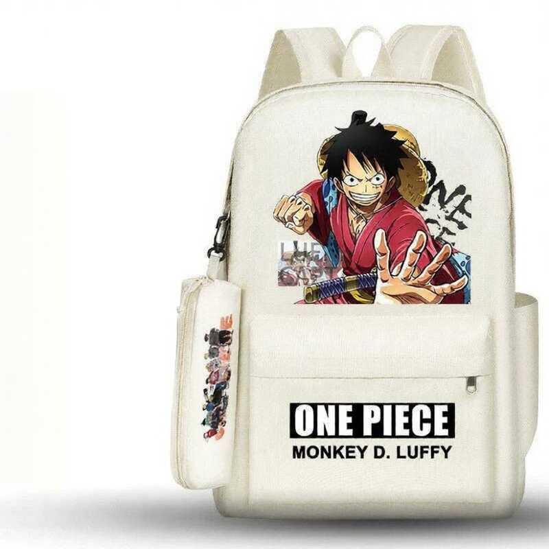 Hat Straw Luffy School Backpack Large Capacity