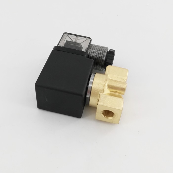 PU-M03 Wiring type 2 way direct acting NC brass G1/4" bsp Dental machine steam solenoid valve FKM S