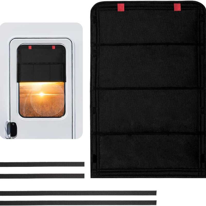 R RV Window Sunshield RV Sunshield Velcro Style Sunshield ครีมกันแดด Baffle