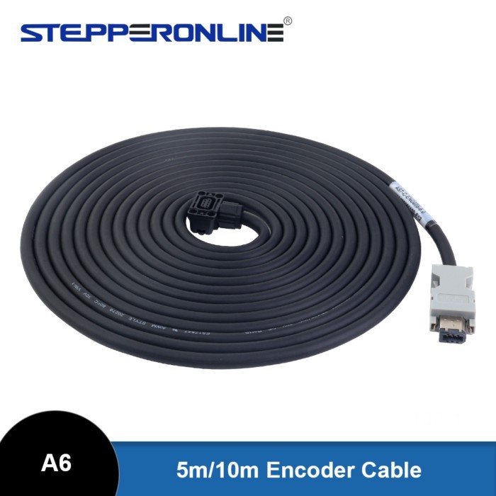 STEPPERONLINE 10M/5M Length Encoder Cable with Connector for A6 Series 17-bit Servo Motors