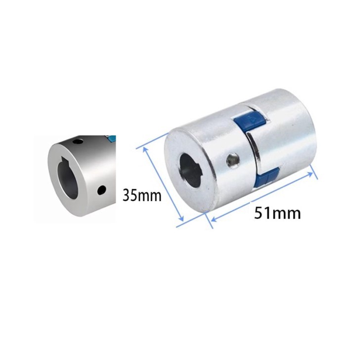 1PCS 35 * 51mm L-Type Coupling Plum Motor Coupling Large Torque