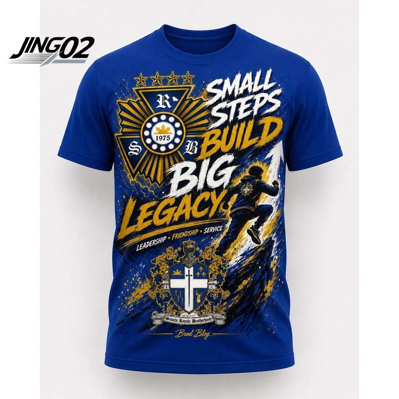 J02-2026 สไตล์ใหม่ SRB Scouts Royale Brotherhood Sport Jersey พิมพ์รอบคอที่กําหนดเองชื่อและโลโก้ 10c