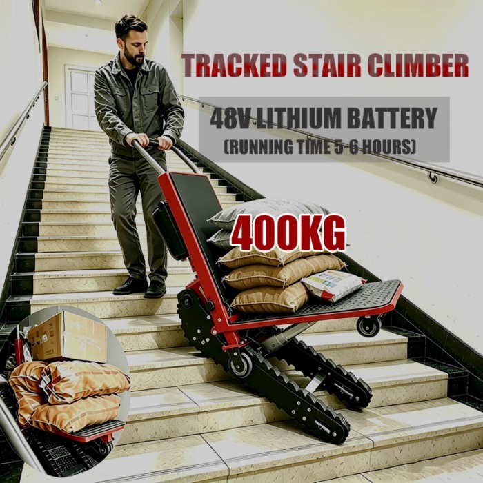 Electric Stair Climbing Machine Factory 400kg Stair Climber Trolley Machine Electric Automatic Stai