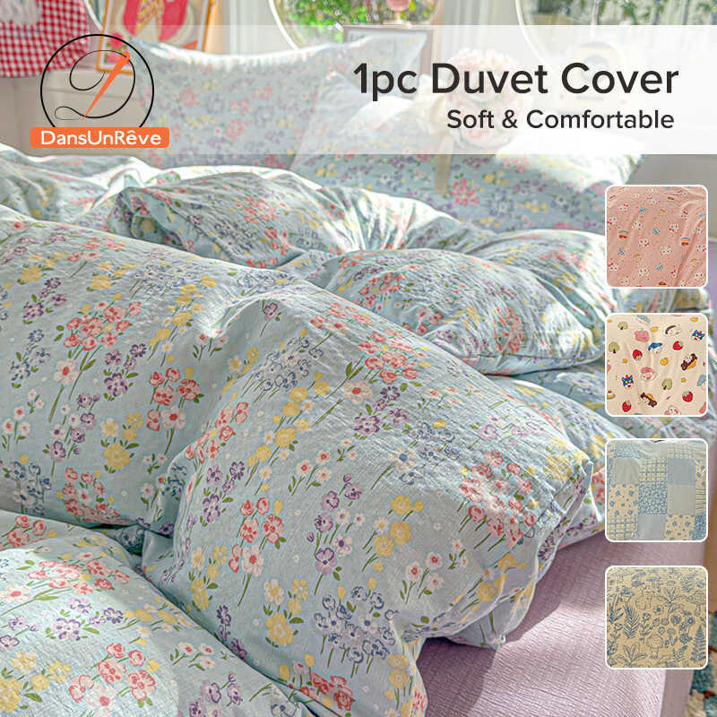 Dansunreve 680TC Cotton Blend Duvet Cover Flower/Cartoon Quilt Cover Single/Queen/King/er King Size