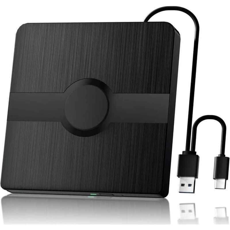 ภายนอก 3D Ray แบบพกพา Blu ray Player 2 in 1 USB 3.0 CD DVD อ่านแผ่นดิสก์ไดรฟ์ใช้งานร่วมกับ Win11/10/