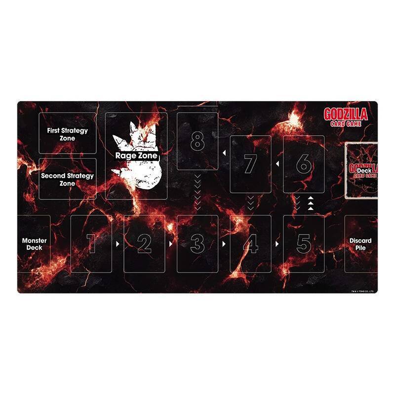 600X350X2Mm Diy Self Made Godzilla Card Battle Mat Godzilla ผู้เล่นเดี่ยวเกมกระดานการ์ด Battle Card 