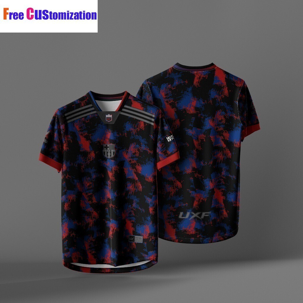 Free Custom Name & NumberUXFACTORY BARCE V2 JERSEY SUBLIMATION Tops