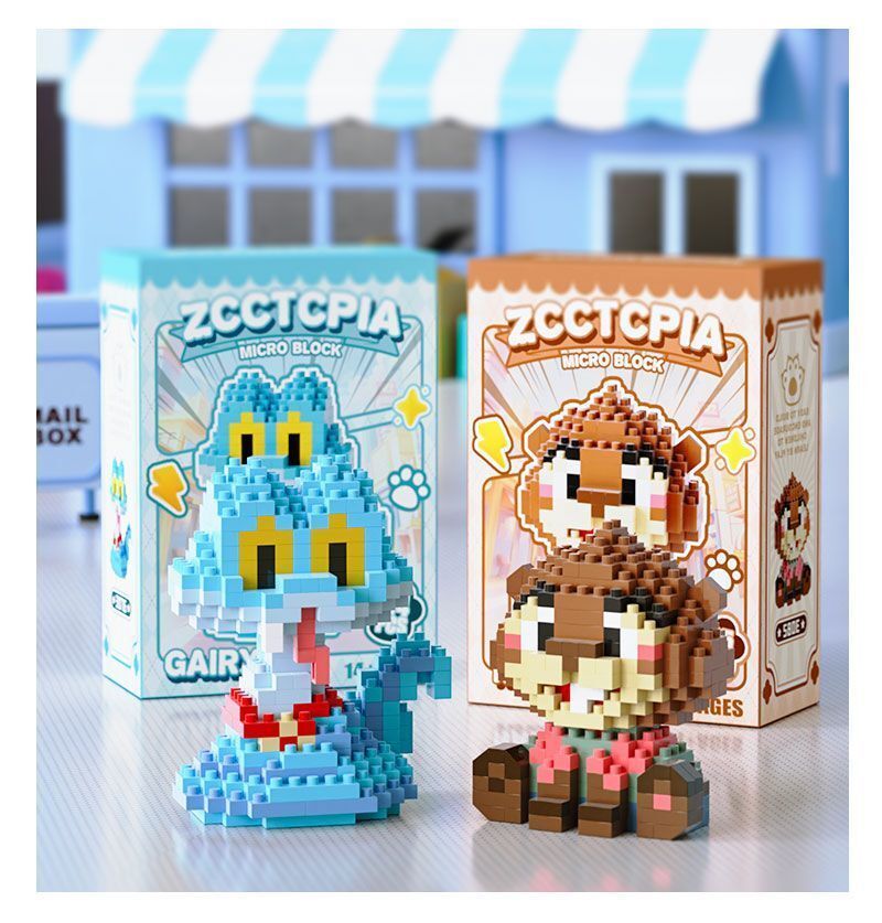 Crazy Animal City Particle Building Blocks Judy Nick Garre Building Blocks เครื่องประดับตุ๊กตา 3D 3D