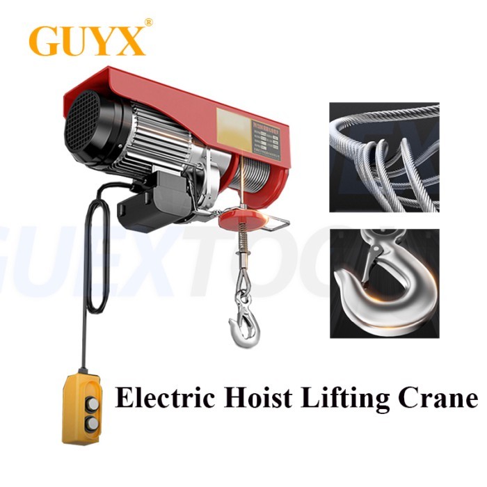 Electric Hoist Winch Cable Lifting Engine Crane Remote Control Wire Winch For Boat Car Scaffolding