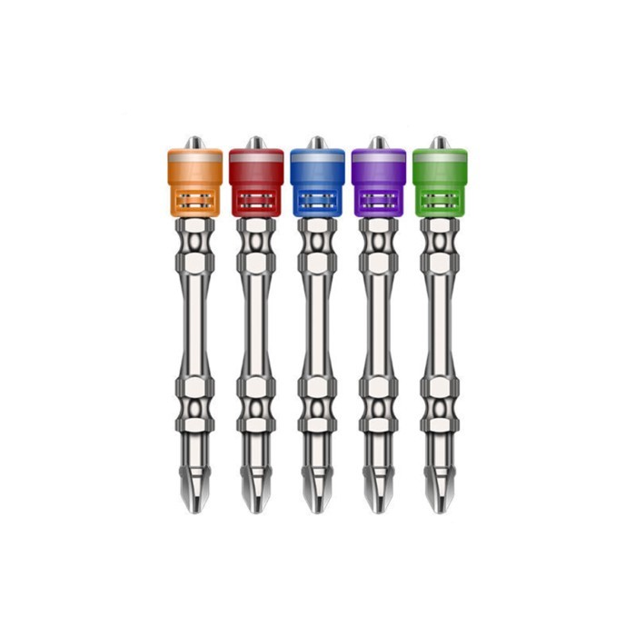 Color Strong Magnetic Screwdriver,Screwdriver Head,Cross Shaped Double Headed Screwdriver Head Tool
