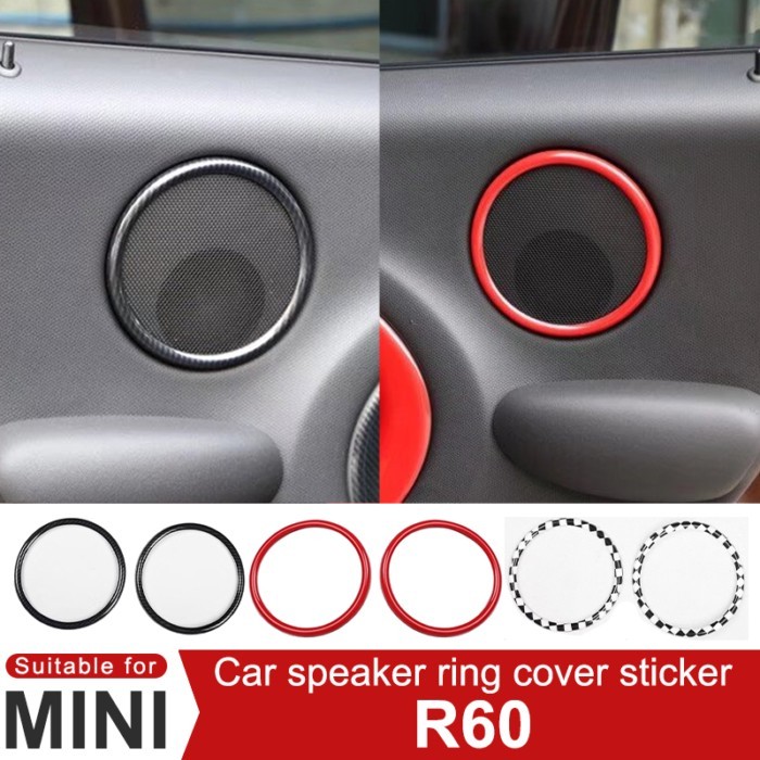 For MINI Cooper S JCW R60 Countryman  Car LoudSpeaker Hoop Trim Ring Decorative Sticker Car Interio