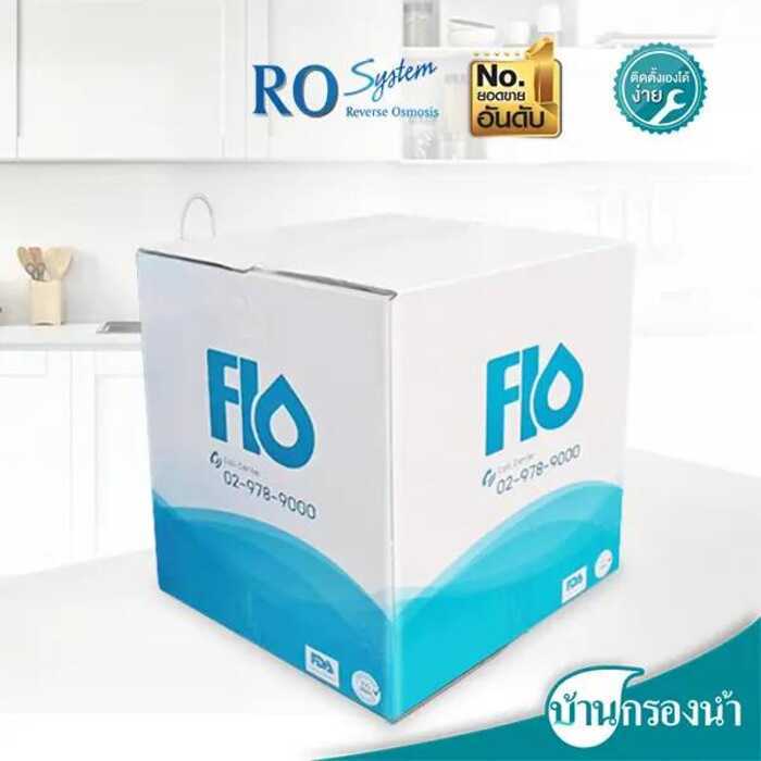 Flo เครื่องกรองน้ำดื่ม 5 ขั้นตอน ระบบ RO รุ่น Fl-001 | บริการติดตั้งฟรี กทม. ปริมณฑล ต่างจังหวัดตามเ