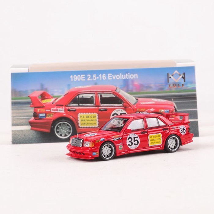 LMLF 1:64 190e W201 2.5-16 วิวัฒนาการหุ่นโลหะจําลองรถยนต์