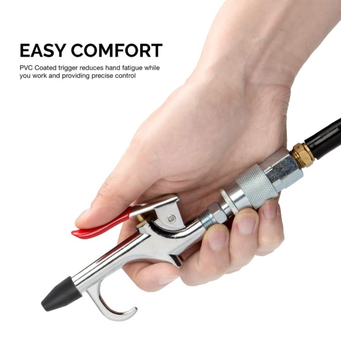 Automotive Pneumatic Dust Blower Metal Spray Gun Tool Air Inlet Kit Spray Gun Nozzle Dust Cleaning