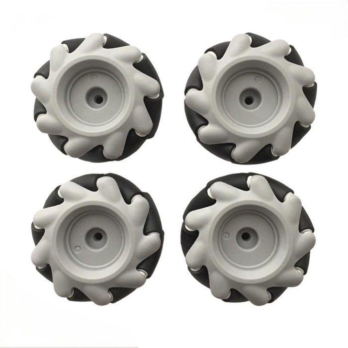 20Kg Load 4pcs Omni Wheel 65mm Mecanum Wheel 4/5/6mm Coupling AGV Wheel for Arduino Raspberry Pi Ro