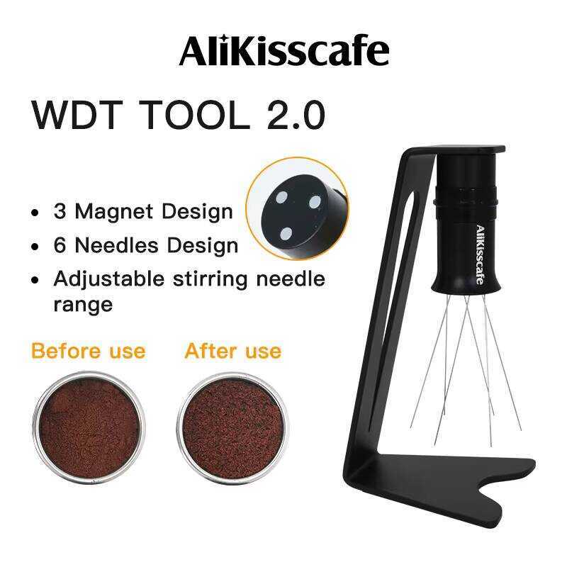 butor WDT Tools 2.0 Adjustable Stirrer Magnetic Powder Leveler For Portafilter Espresso Accessories