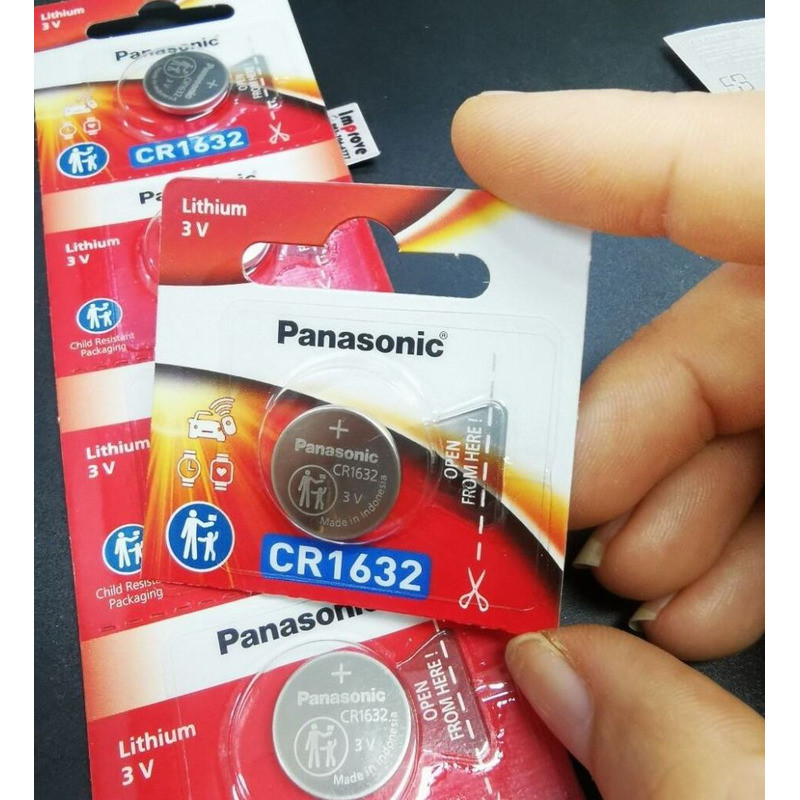 Genuine Panasonic Cr1632, New Package, 1632 Car Remote Control Battery, Button Battery Cr-1632 16E