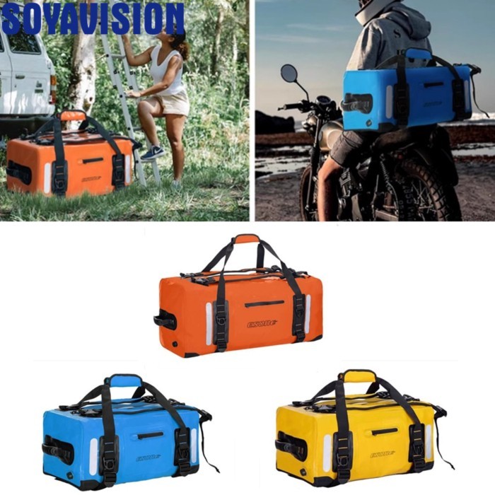 40L 60L 90L Motorcycle Dry Duffel Bag PVC Luggage Storage Bag Backpack Beach Rafting Travel Camping