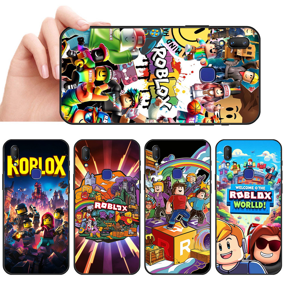 เคสโทรศัพท์สีดํานุ่มสําหรับVivo V1806 V1906 V1816 V1811 V1814 y11 y91 y95 y93 v11i SX43 ROBLOXปลอกAn