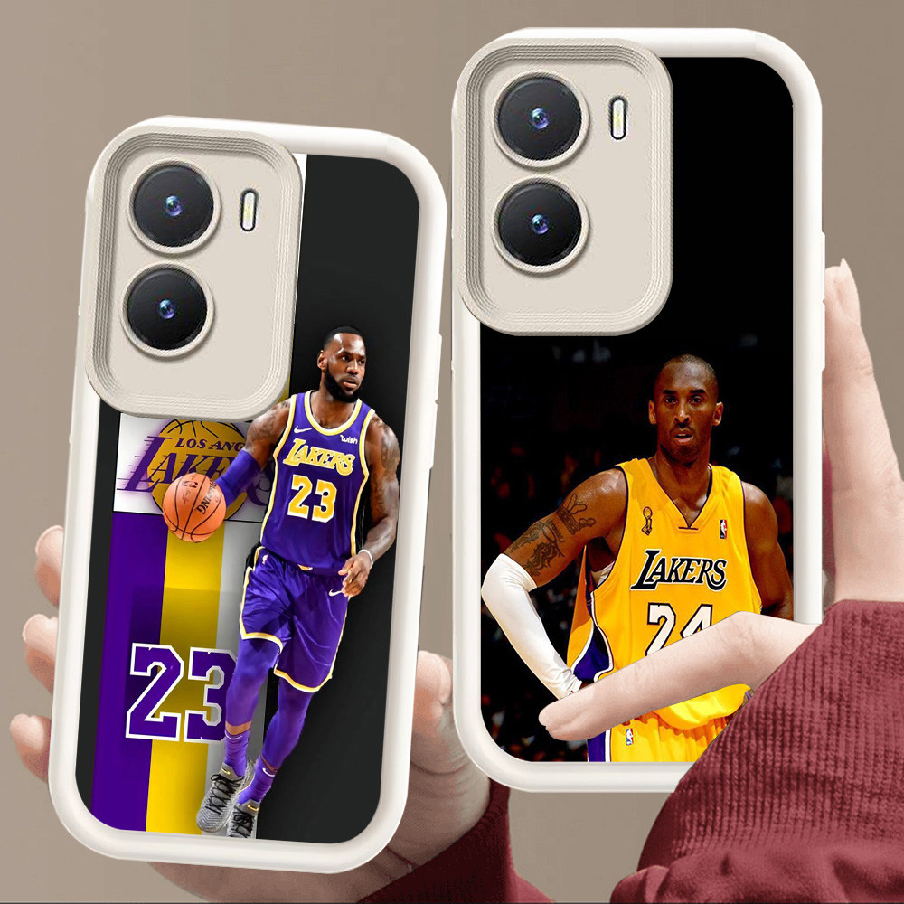 เคสสําหรับ VIVO IQOO Z9 Y15a Y35 Z10 13 Y01 T4 Y55 Y75 Z9X Y22s Y15s Y22 Y56 Y16 5G สีขาวนวล E68 NB-