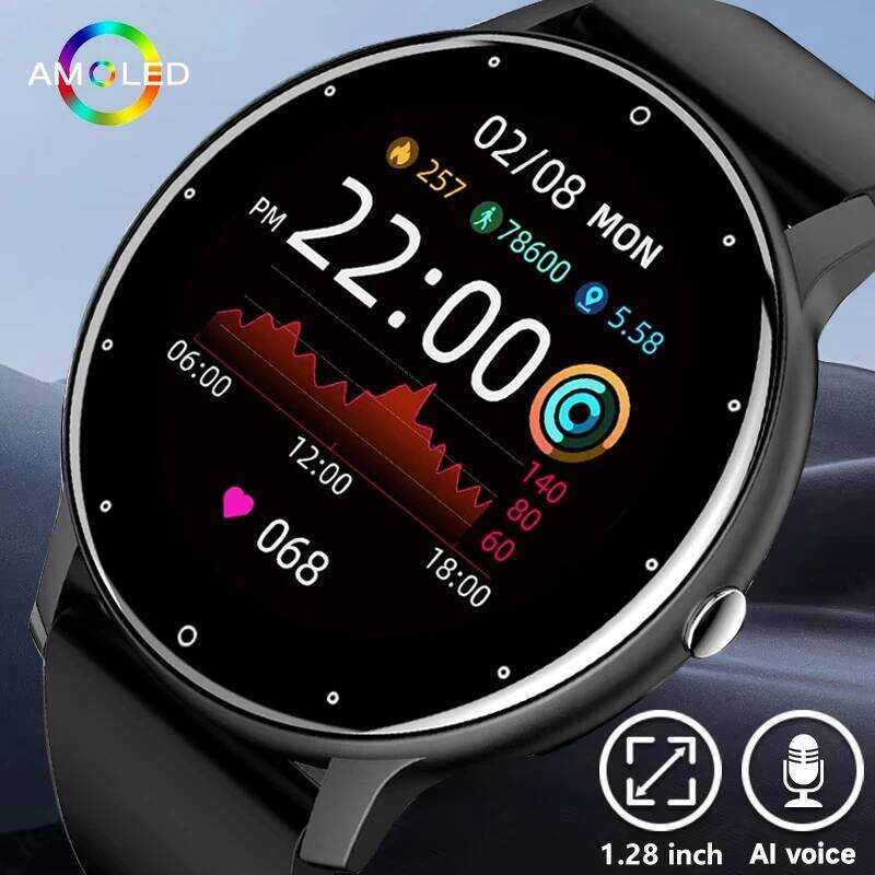 ZL02CPRO สมาร์ทผู้ชายกีฬา Fiess นาฬิกา Heart Rate หน้าจอสัมผัสเต็มรูปแบบบลูทูธโทร 2025 ใหม่ Ultra Li