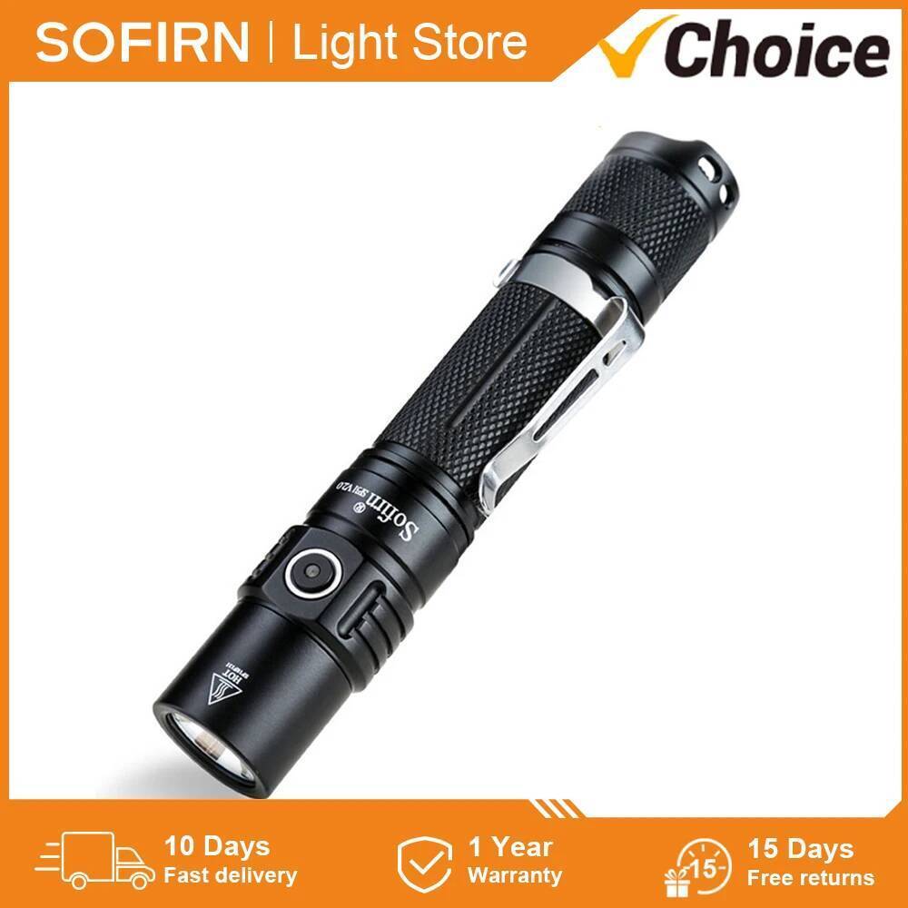 Sofirn SP31 V2.0 ไฟฉาย LED ทรงพลัง 18650 XPL HI 1200lm มาพร้อมสวิตช์คู่ ATR