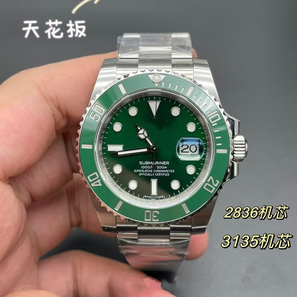มาใหม่ล่าสุดแฟชั่น C โรงงานสีเขียวน้ํา Ghost นาฬิกา 3135 Submariner N โรงงาน 3235 ผู้ชายนาฬิกาอัตโนม