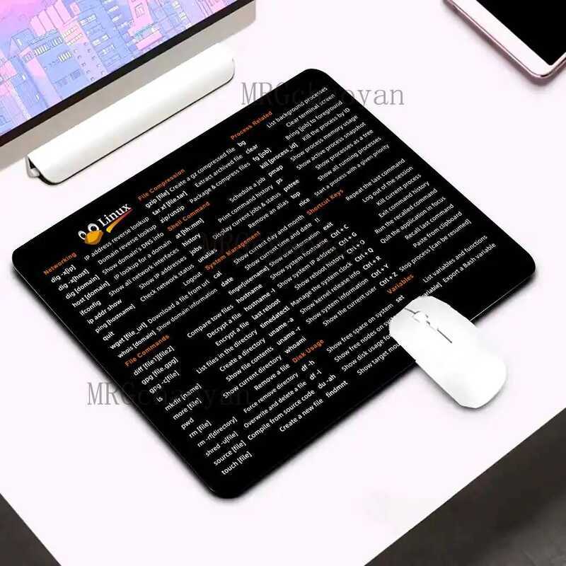 Linux ปุ่มลัดแผ่นรองเมาส์ Oversize Off อุปกรณ์เสริม Anti-slip Pc Desktop Mat โปรแกรมเมอร์ Mousepad ข
