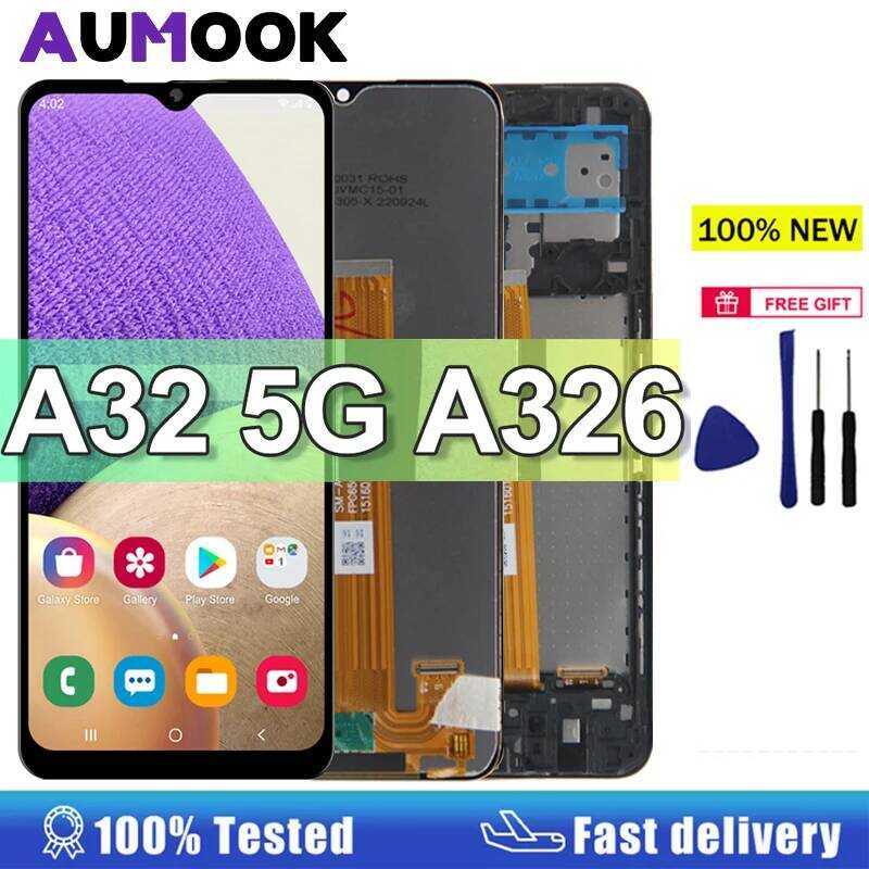 หน้าจอ 6.5 นิ้ว A32 5G สำหรับ Samsung Galaxy A32 5G ชุดจอ LCD พร้อมระบบสัมผัส สำหรับเปลี่ยนหน้าจอ Sa