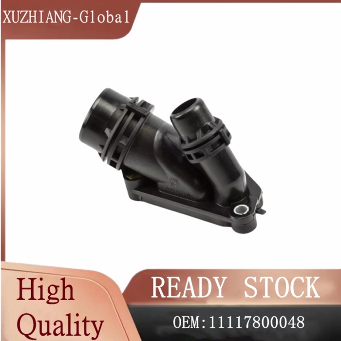 11117800048 Car Engine Coolant Thermostat Water Flange for BMW E81 E90 E60 F10 N47 N47s N57 N57S Co