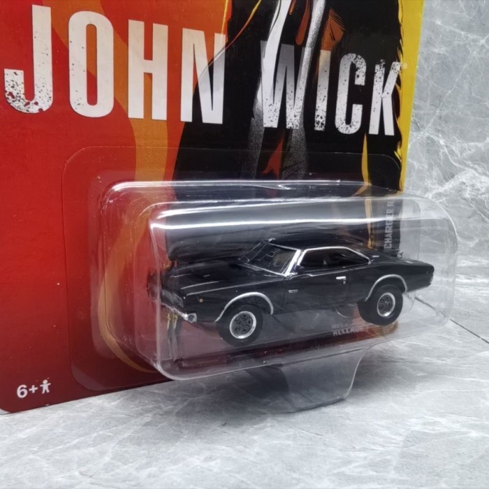 Johnny Lightning 1/64 1968 Dodge War Horse Charger รถโลหะผสมคอลเลกชันรุ่นภาพยนตร์กล้ามเนื้อรถ