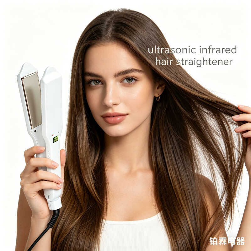 รุ่นกว้าง Ultrasonic Hair Straightener ไอออนลบ Splint อินฟราเรด Hair Straightener ร้านทําผมจัดแต่งทร