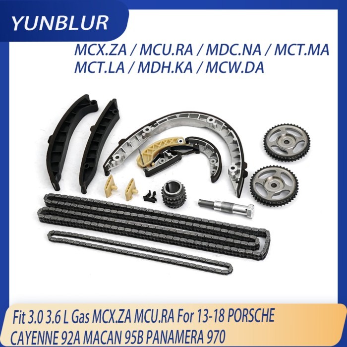 Engine Part Timing Chain Kit Fit 3.0 3.6 L Gas MCX.ZA MCU.RA For 13-18 PORSCHE CAYENNE 92A MACAN 95